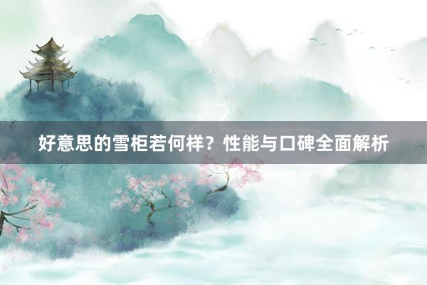 好意思的雪柜若何样？性能与口碑全面解析